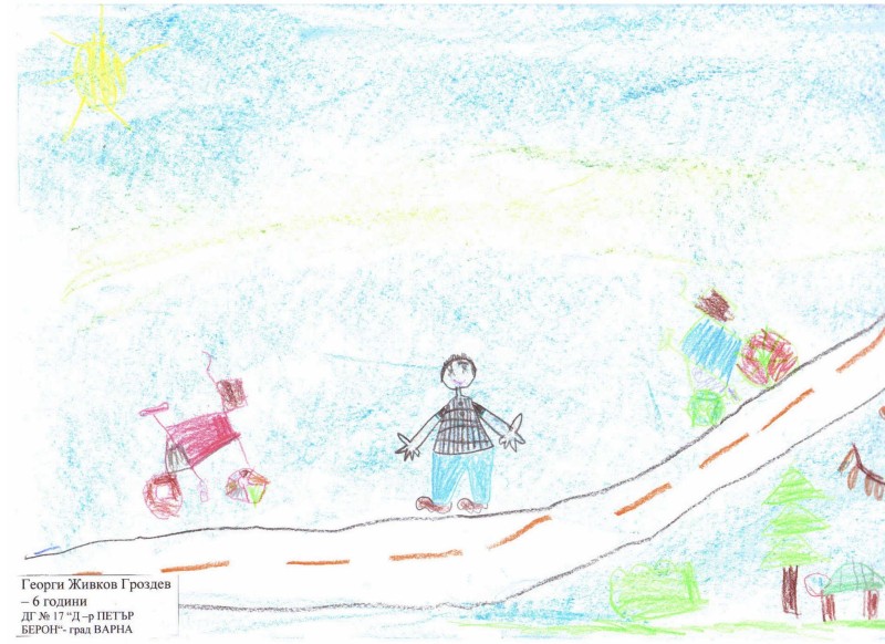 Гласувай за снимката на Георги Живков Гроздев - 6 години в категория Детски рисунки - деца до 14 г. месец Октомври