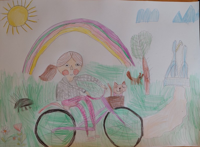 Гласувай за снимката на Ния Димитрова Тончева - 6 години в категория Детски рисунки - деца до 14 г. месец Май